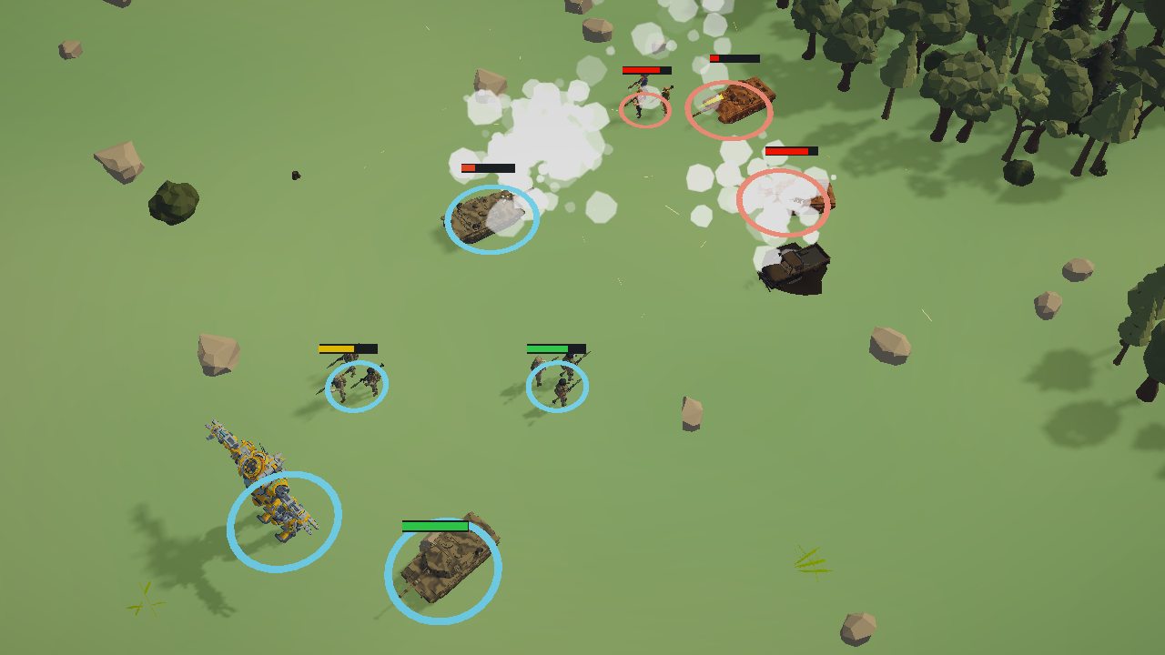 Meridian tanks clashing with Tidewater forces